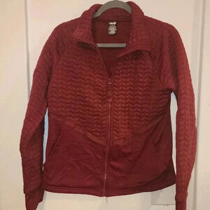 Red lightweight Avia zip up jacket